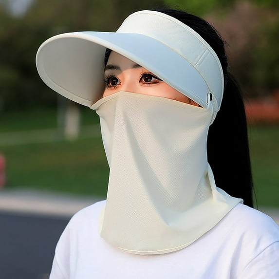 Baqcunre Baseball Cap, Ice Silk Large Brim Baseball Cap Women's Empty Top Cap Summer Long Brim Casual Cap Outdoor Sports Sun Shield, Womens Baseball Caps, Sun Hats for Women