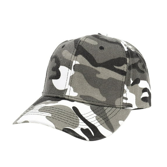 Baqcunre Baseball Caps for Women,Unisex Outdoor Sports Adjustable Camouflage Baseball Cap Gray