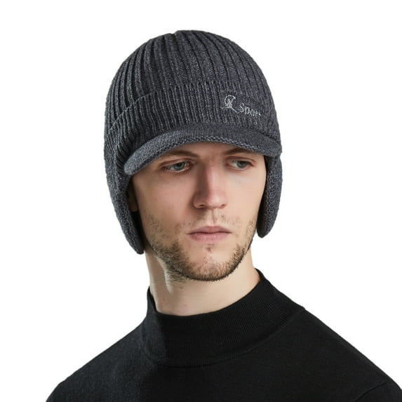 Baqcunre Beanies Hats Men, Elastic Warm Knitted Hat Winter Hat Mens Thickened Wool Hat Outdoor Warm Knitted Hat In Autumn And Winter, Beanie for Women, Baby Beanie