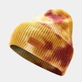 thumbnail image 1 of Baqcunre Beanies Hats Men, Hat Warm Chunky Cable Knit Tie Dye Hats Soft Stretch Thick Cute Knitted Cap for Cold Weather Hats, Beanie for Women, Baby Beanie, 1 of 8