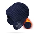 thumbnail image 1 of Baqcunre Beanies Hats Men, Men And Women Outdoor Warm Hat In Winter Border Thickened Knitting Wool Hat Cold Proof Earmuff Cap, Beanie for Women, Baby Beanie, 1 of 4