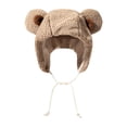 thumbnail image 1 of Baqcunre Beanies Hats Men, Plush Bear Ears Pullover Hat Women's Winter Warm Teddy Fleece Hat, Beanie for Women, Baby Beanie, 1 of 3