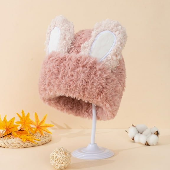 Baqcunre Clearance! Beanies Hats Men, Winter Cute Knitted Hat for Women In Autumn And Winter Internet Same Japanese Sweet And Versatile Warm Toe Head Woolen Hat, Beanie for Women, Baby Beanie