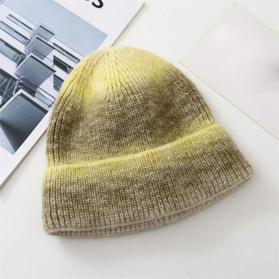 Baqcunre Clearance! Beanies Hats Men, Women Winter Thicken Windproof Rainbow Embroidery Knitted Winter Fashion Hats Raccoon Warm Outdoor Ski Cap Trim Hat Tie Dye Cap with Fleece, Beanie for Women, ,