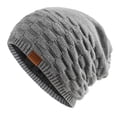 thumbnail image 1 of Baqcunre Beanies Hats Men, Women's Foldable Handmade Ear Warm Wool Cap Cotton Slouchy Hat Knitted Hat Windproof Cold Sweat Hat, Beanie for Women, Baby Beanie, 1 of 5