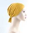 thumbnail image 1 of Baqcunre Beanies Hats Men, Women's Muslim Elastic Band Ethnic Hijab Solid Color Adjustable Small Cap Tube Cap Wrapped Turban Cap Lace Up, Beanie for Women, Baby Beanie, 1 of 3