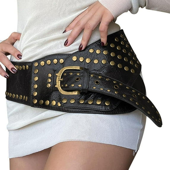 Baqcunre Clearance! Belts for Women, Fashionable Street Trend Belt with Waistband And Versatile Texture Belt for All Seasons, Womens Belt, Western Belts for Woman