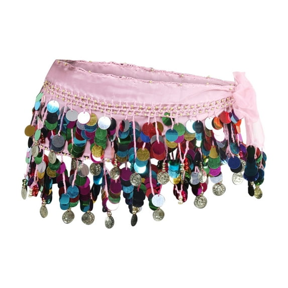 Baqcunre Belts for Women, Women's Carnival Sequin Tassel Waist Chain Hip Scarf Performance Belt Waist Cover, Womens Belt, Western Belts for Woman