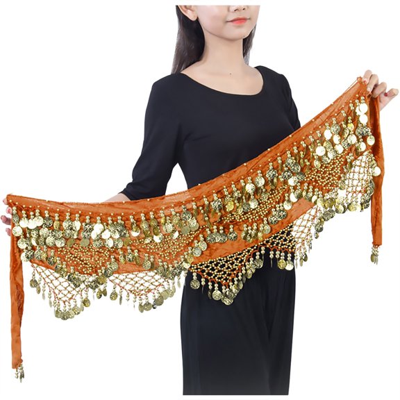 Baqcunre Clearance! Belts for Women, Women's Carnival Sequin Tassel Waist Chain Hip Scarf Performance Belt Waist Cover, Womens Belt, Western Belts for Woman