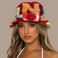 thumbnail image 1 of Baqcunre Bucket Hats for Men, Cap Warm for Women Bucket Basin Hat Thick Hat Printed Men Winter Bucket Baseball Caps, Bucket Hats for Woman, Sun Hats for Women, Sun Hats for Men, 1 of 4