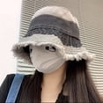 thumbnail image 1 of Baqcunre Bucket Hats for Men Japanese Retro Cowboy Fisherman Hat Female Summer Big Head Around The Bucket Basin Hat To Make Old Sunblock And Sunblock Face Small Hat Bucket Hats for Woman, 1 of 3