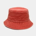 thumbnail image 1 of Baqcunre Clearance! Bucket Hats for Men, Washed Cotton Retro Fisherman's Hat Fashionable Men's And Women's Outdoor Sun Sun Visor, Bucket Hats for Woman, Sun Hats for Women, Sun Hats for Men, 1 of 3