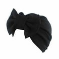 thumbnail image 1 of Baqcunre Caps for Women,Bow Cap for Women - Wrap Design with Elegant Style Black, 1 of 2