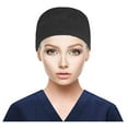 thumbnail image 1 of Baqcunre Caps for Women,Unisex Cotton Surgical Cap Doctor Nurse Cap Cosmetologist Dustproof Gourd Cap Black, 1 of 6