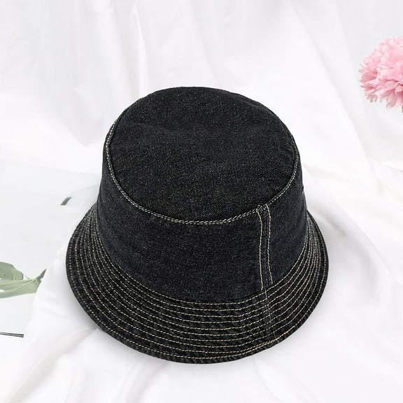 Baqcunre Cowboy Hat, Unisex Bucket Hat Washed Jean Denim Bucket Cap Adjustable Sun Hats for Women Travel Summer Outdoor Fisherman Cap, Cowgirl Hat, Cowboy Hats for Women, Cowboy Hat Men