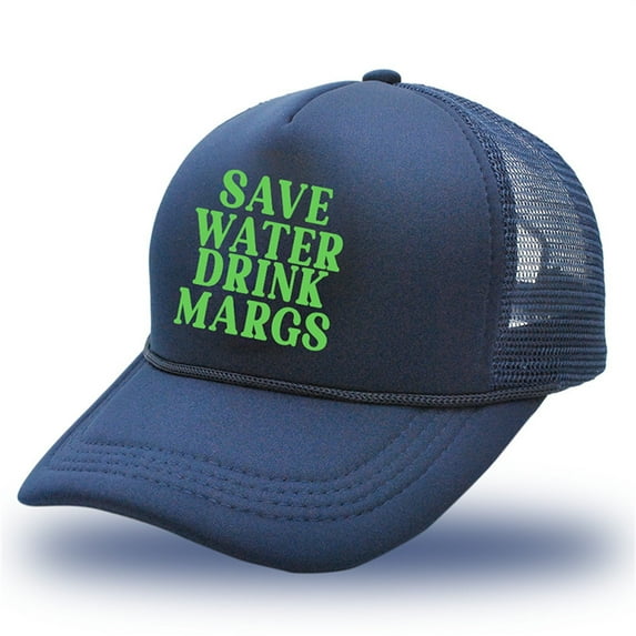 Baqcunre Cowboy Hat, Water Drink Margs Trucker Hat Trendy Vintage Funny Cute Graphic Country Tequila Beer Hat Women Men, Cowgirl Hat, Cowboy Hats for Women, Cowboy Hat Men