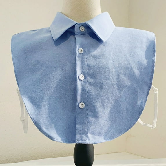 Baqcunre Clearance! Detachable Collar, Women Solid Ruffle Jeans Detachable Blouse with False Collar Half Elastic Waist Shirt Collar, Ties for Men, ,