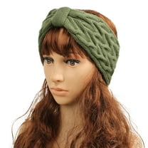 Baqcunre Hair Accessories for Women, Warm Winter Headbands for Women Cable Crochet Turban Ear Warmer Headband Gifts 1Pack, Hair Bows, Hair Ties, Headbands for Women
