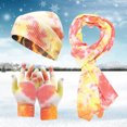 thumbnail image 1 of Baqcunre Clearance! Hats for Women, Sets Warm Scarf Gloves Tie-Dye Women Knitted Printed Cycling Hat Men Hat Skiing Knit Windproof Adult Winter Baseball Caps,, 1 of 6