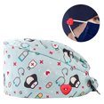 thumbnail image 1 of Baqcunre Hats for Women, Fashion Printed Button Work Hat Casual Unisex Scrub Cap,, 1 of 2