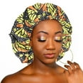 thumbnail image 1 of Baqcunre Hats for Women, Satin Lined Bonnet Women Big Size Beauty Print Satin Silk Bonnet Sleep Cap Hat,, 1 of 4