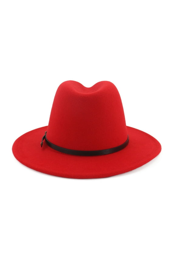 Hats for Women, Two Hats for Men Fedora Red Hat Wide Tone Wool Panama Bottom Jazz Women Casual Hat Baseball Caps,