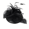 thumbnail image 1 of Baqcunre Hats for Women, Wedding And Fascinator Fashion Mesh Feathers Hat Ribbons Hat Women Party Baseball Caps,, 1 of 2