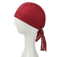 thumbnail image 1 of Baqcunre Hats for Women, Women's Foldable Handmade Soild Print Cotton Chemotherapy Hair Loss Caps Slouchy Hat,, 1 of 3