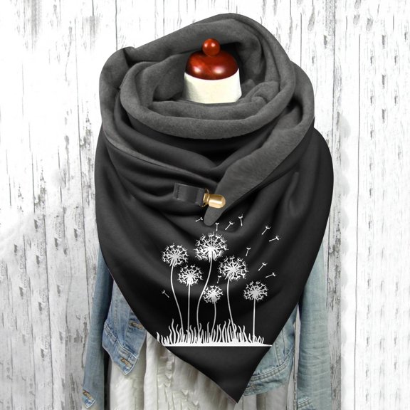 Baqcunre Clearance! Headbands for Women, Women Feather Vintage Print Boho Scarf Shawls Wraps Winter Warm Short Scarves, Bandanas for Women, Bandanas for Men
