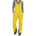 thumbnail image 1 of Baqcunre Clearance! Jumpsuits for Women,Women's Insulated Ski Bib Overalls Winter Snowboarding Pants Sleeveless Ski Adjustable Strap Jumpsuit Yellow, 1 of 8