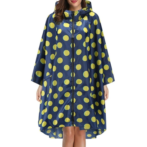 Baqcunre Clearance! Raincoat for Women, Rain for Adults Jacket with Pockets Fashion Teens Raincoat Coat Hooded Unisex Umbrella, Raincoat for Men, Girls Raincoat