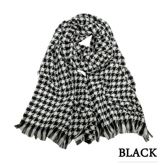 Baqcunre Scarf for Women, Warm Scarf for Women Fall Winter Scarf Classic Tassel Plaid Scarf Warm Soft Chunky Large Blanket Wrap Shawl Scarves 1 Pack,