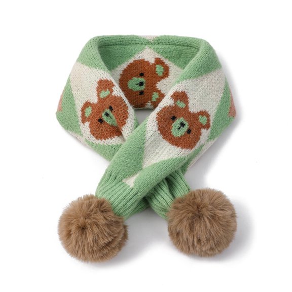 Baqcunre Scarf for Women, Children Cartoon Snowman Santa Shawl Wrap Scarf Cartoon Pendant Bib Warm Scarf Thermal Scarf,