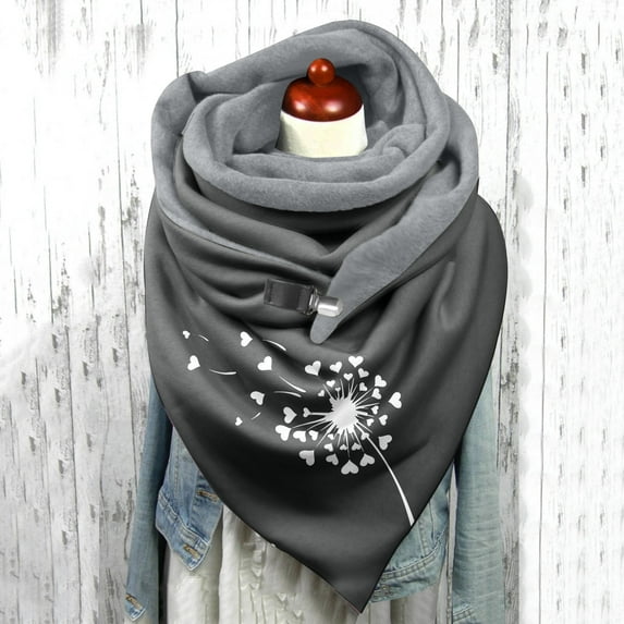 Baqcunre Scarf for Women, Dandelion Print Luxurious Feel Unisex for Men And Women Winter Scarf,