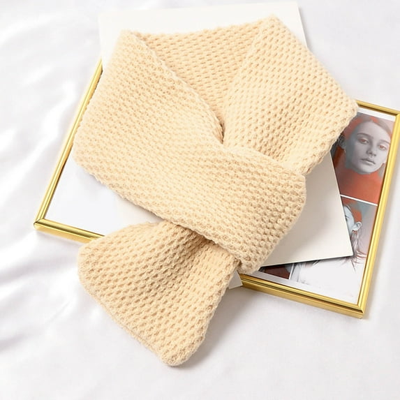 Baqcunre Scarf for Women, Ladies Winter Scarf Classic Solid Color Warm Soft Thick Knit Wool Scarf,