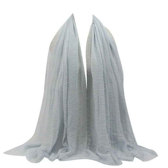 Baqcunre Scarf for Women, Premium Viscose Maxi Crinkle Cloud Hijab Scarf Shawl Soft Islam Muslim,