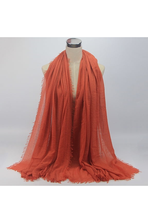 Scarf for Women, Premium Viscose Maxi Crinkle Cloud Hijab Scarf Shawl Soft Islam Muslim,