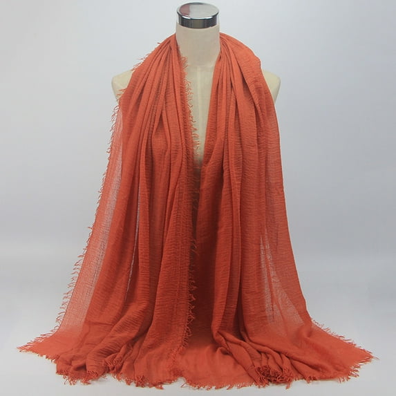 Baqcunre Scarf for Women, Premium Viscose Maxi Crinkle Cloud Hijab Scarf Shawl Soft Islam Muslim,