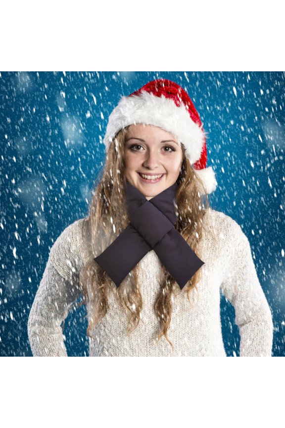 Scarf for Women, Warmth Down Solid Scarf Cotton Fashion Bib And Color Thickened Water Scarf,