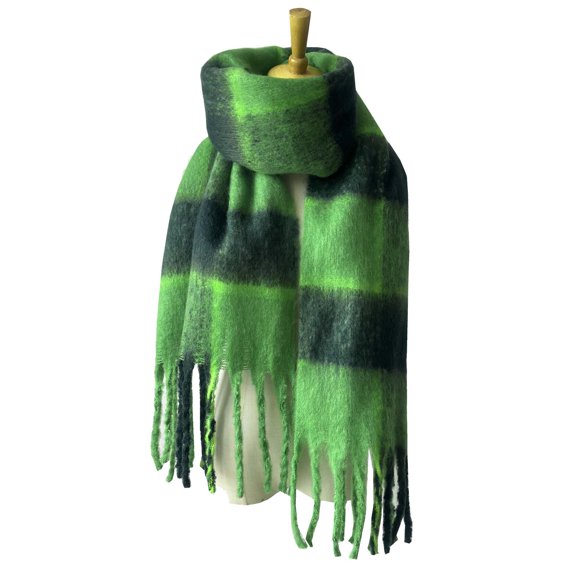 Baqcunre Clearance! Scarf for Women, Women Fall And Winter Warm Scarf Classic Tassel Plaid Scarf Warm Soft Chunky Large Blanket Wrap Shawl Scarves,