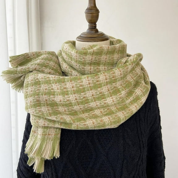 Baqcunre Scarf for Women, Women Fall Winter Scarf Classic Scarf Warm Soft Large Blanket Wrap Shawl Scarves,