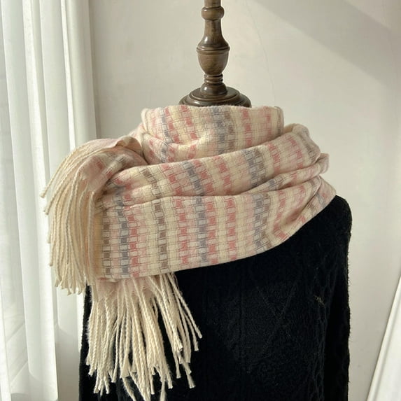 Baqcunre Scarf for Women, Women Fall Winter Scarf Classic Scarf Warm Soft Large Blanket Wrap Shawl Scarves,