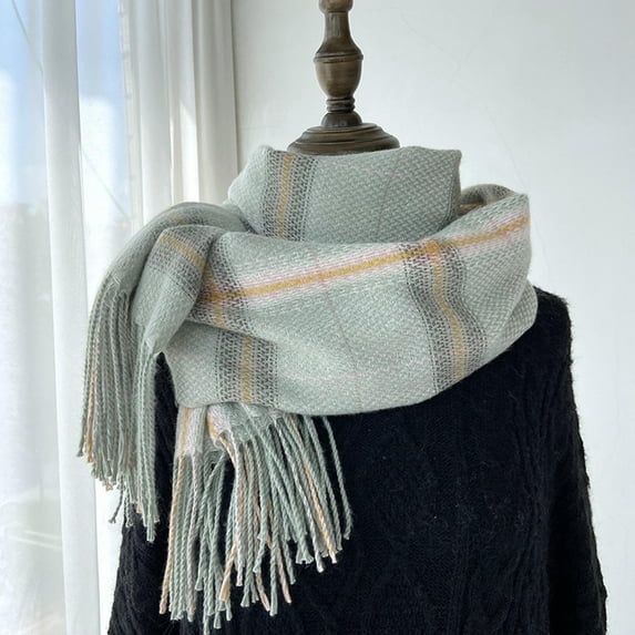Baqcunre Clearance! Scarf for Women, Women Fall Winter Scarf Classic Scarf Warm Soft Large Blanket Wrap Shawl Scarves,