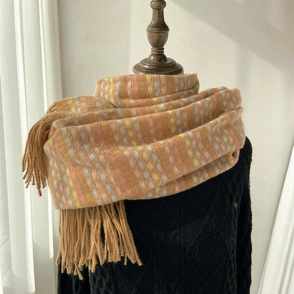 Baqcunre Clearance! Scarf for Women, Women Fall Winter Scarf Classic Scarf Warm Soft Large Blanket Wrap Shawl Scarves,