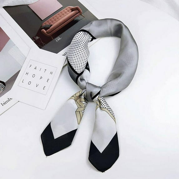 Baqcunre Scarf for Women, Women's Satin Silk Feels Formal Square Neck Scarf Hair Wrapped Mother'S Day Gift,