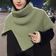 thumbnail image 1 of Baqcunre Clearance! Scarf for Women, Women's Solid Color Slit High Collar Shawl Knitted Scarf Warm Pullover Woolen Scarf,, 1 of 5
