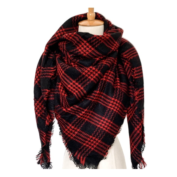 Baqcunre Clearance! Scarf for Women, Women's Winter Warm Increase Double-Sided Colorful Scarf Shawl,