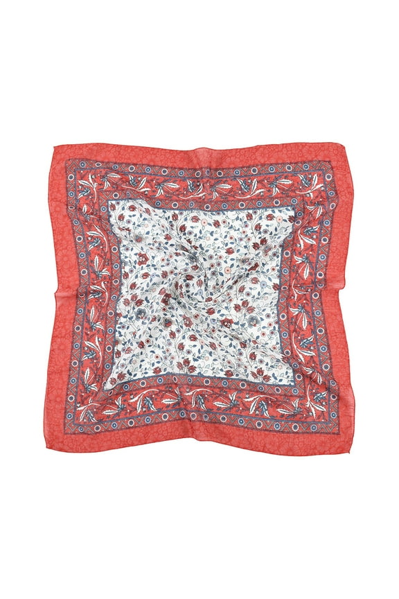 Clearance! Silk Scarf Lady Bandanas Neck Scarf Floral Scarf Shawl Folk-Custom Travel Vintage Wrap Scarf Women for Islam Scarfs Printing Women Wrap Head Hair Neckerchief Muslim Silk Scarves