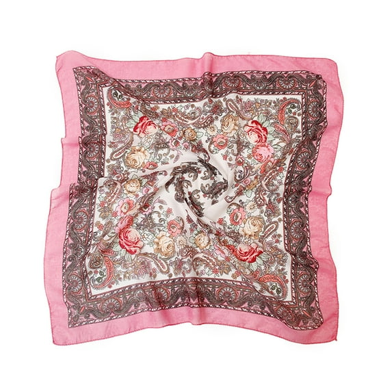Baqcunre Silk Scarf Scarfs Wrap Scarf Scarf for Islam Lady Print Muslim Neck Neckerchief Head Bandanas Women Travel Wrap Cashew Folk-Custom Hair Shawl Scarf Vintage Women Silk Scarves