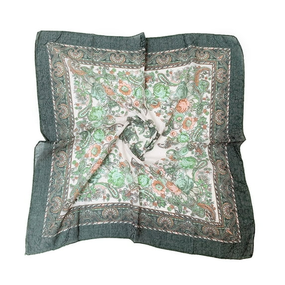 Baqcunre Silk Scarf Scarfs Wrap Scarf Scarf for Islam Lady Print Muslim Neck Neckerchief Head Bandanas Women Travel Wrap Cashew Folk-Custom Hair Shawl Scarf Vintage Women Silk Scarves